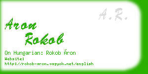 aron rokob business card